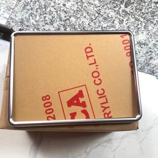 Khung biển số xe gò inox- xe máy