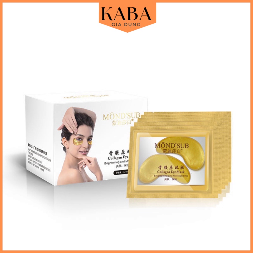 Mặt Nạ Collagen Màu Vàng Làm Mờ Quầng Thâm Bọng Và Nếp Nhăn Hiệu Quả Cho Mắt KABA
