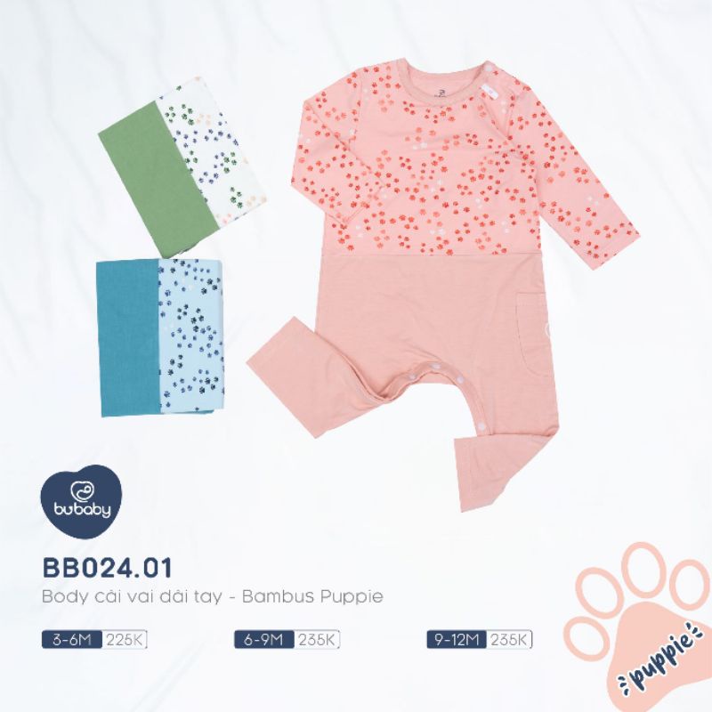 Body Dài Tay BU Baby B15 • 0-3M 3-6M 6-9M 9-12M • Choding Home