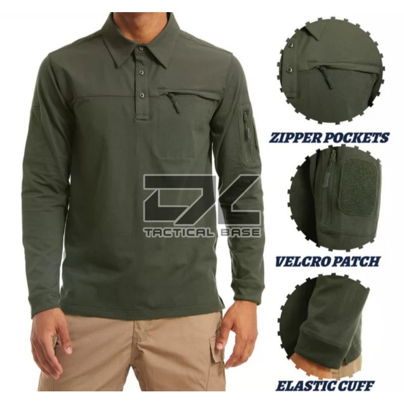 Áo polo tay dài TACTICAL DX Tactic Base | BigBuy360 - bigbuy360.vn