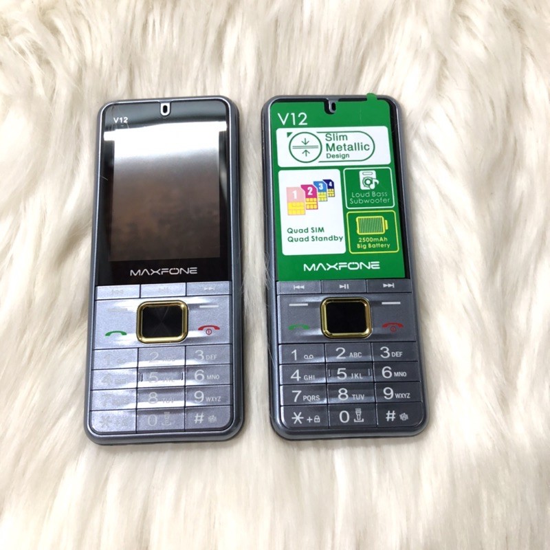 Điện thoại 4 sim maxfone V12 giống N7000 dành cho người già | BigBuy360 - bigbuy360.vn