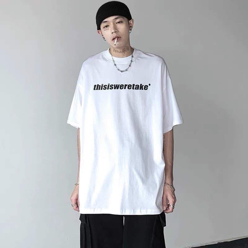 ÁO THUN TAY LỠ COTTON THISISWERETAKE UNISEX NAM NỮ (ảnh chụp thật)