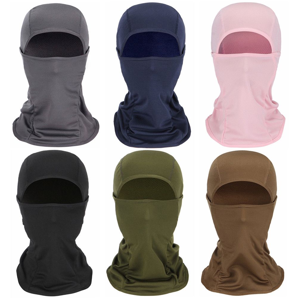 [Hàng mới về] Mũ trùm đầu che nắng thoáng khí chống bụi/tia cực tím nhiều màu cho nam nữ lái xe moto/trượt tuyết