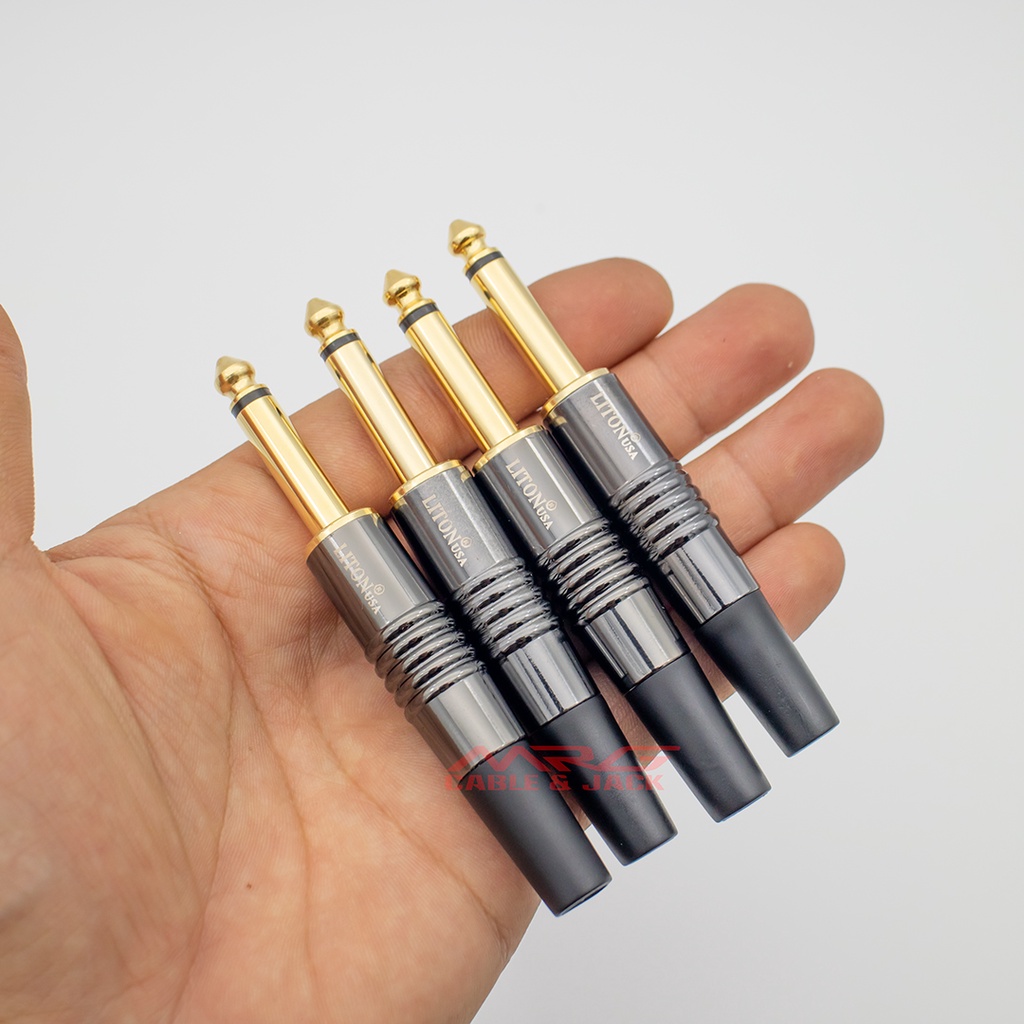 Combo 2 Jack 6.5mm  đầu thẳng + đầu cong.