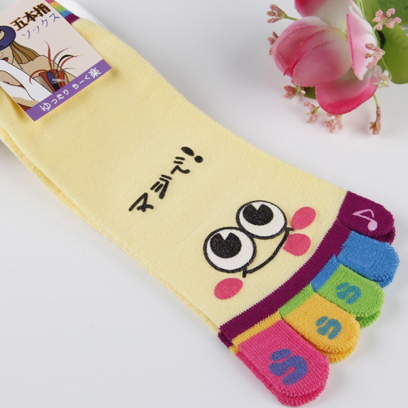 1 Đôi Tất Xỏ Ngón Họa Tiết Hoạt Hình Chất Lượng Cao Jp5