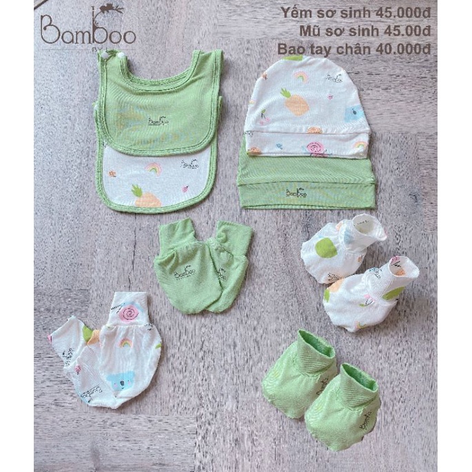 Lil little love - Bộ dài tay bamboo cho bé 3-7kg sơ sinh