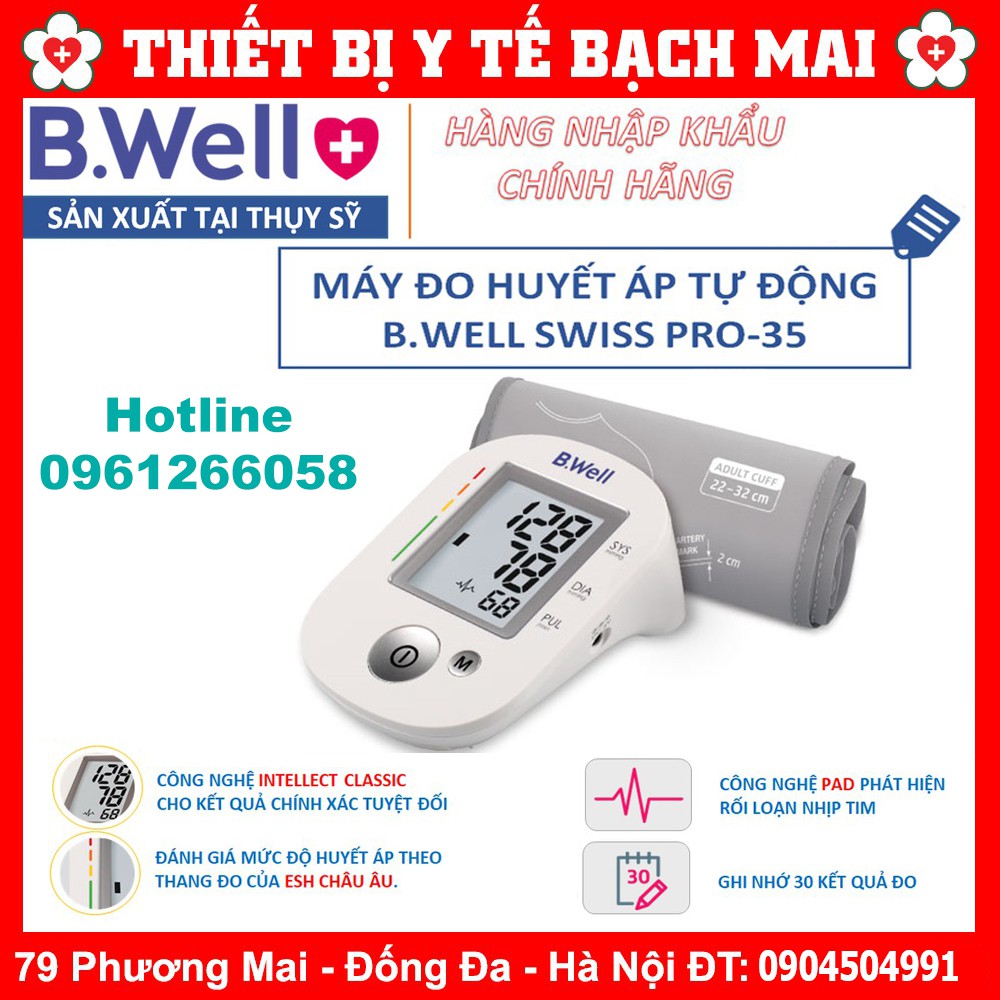 Máy Đo Huyết Áp B Well Swiss Pro-35 Dễ Dàng Sử Dụng