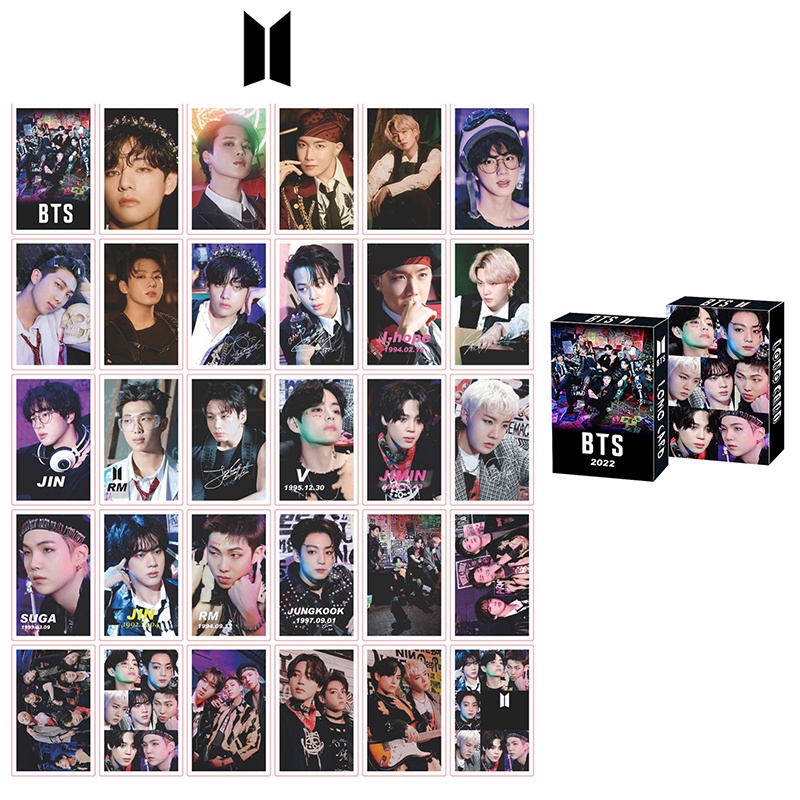 Attract 30Pcs/Set Kpop BTS 2022 Season'S Greetings Lomo Cards Small Card Postcard Photocard