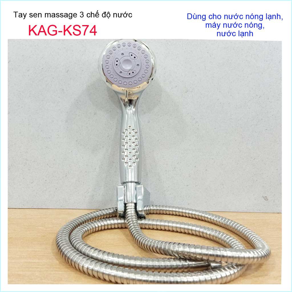 Vòi sen tắm cao cấp KAG-KS74 trọn bộ, Best Sales shower head vòi sen tia nước mạnh sử dụng tốt