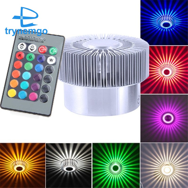 Đèn Led 3w Rgb nhiều màu hình hoa hướng dương độc đáo