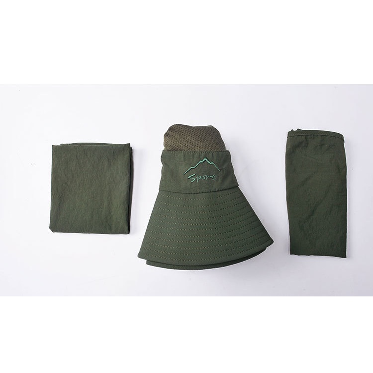 Mũ Chống Nắng Kèm Tấm Chắn Bảo Vệ Cổ Chống Tia UV Tiện Dụng Khi Đi Câu Cá / Đạp Xe