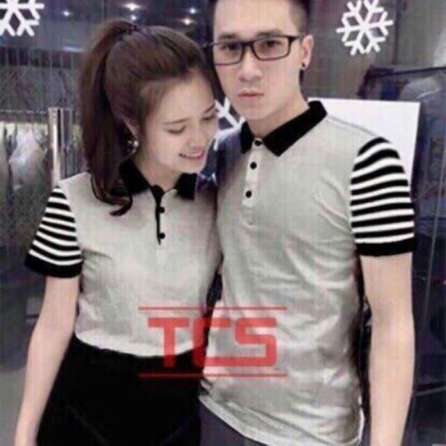 Áo đôi cổ trụ