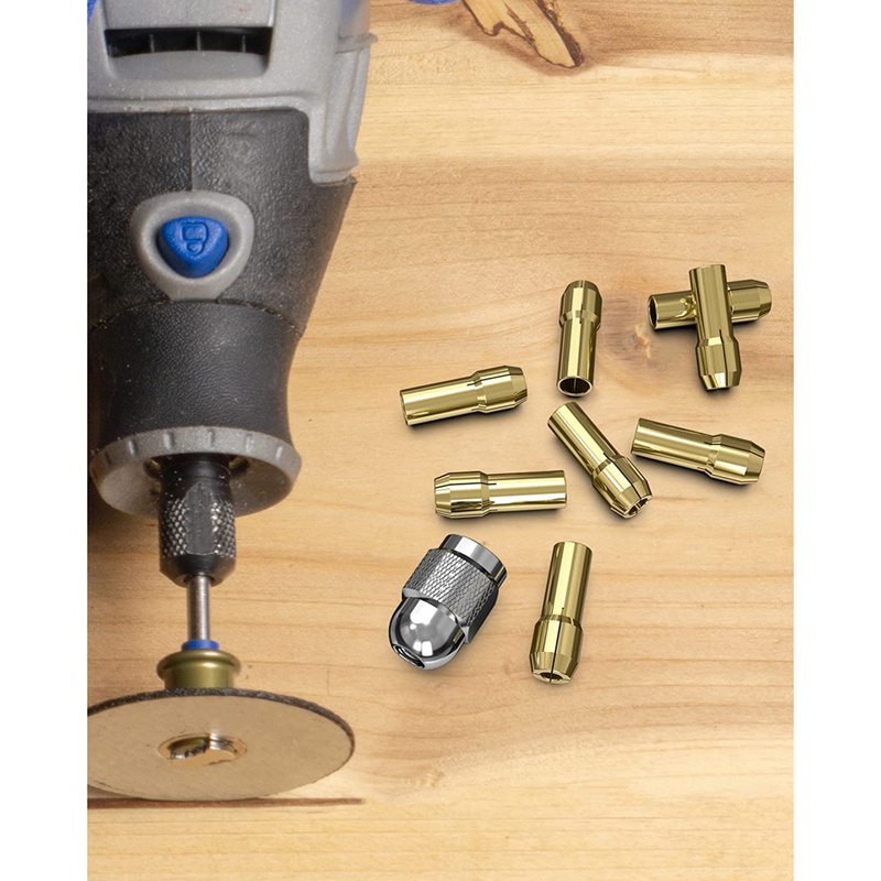 Bộ 10 Đầu Kẹp Mũi Khoan Bằng Đồng Thau Thay Thế Cho Dremel 4485