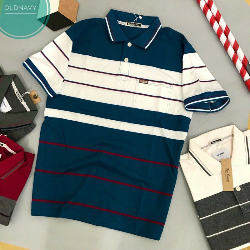 Áo POLO  Thun Nam Trung Niên Có Túi Cao Cấp - Áo polo nam Big Size