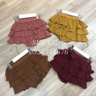 Chân váy xoè 3 tầng bé gái