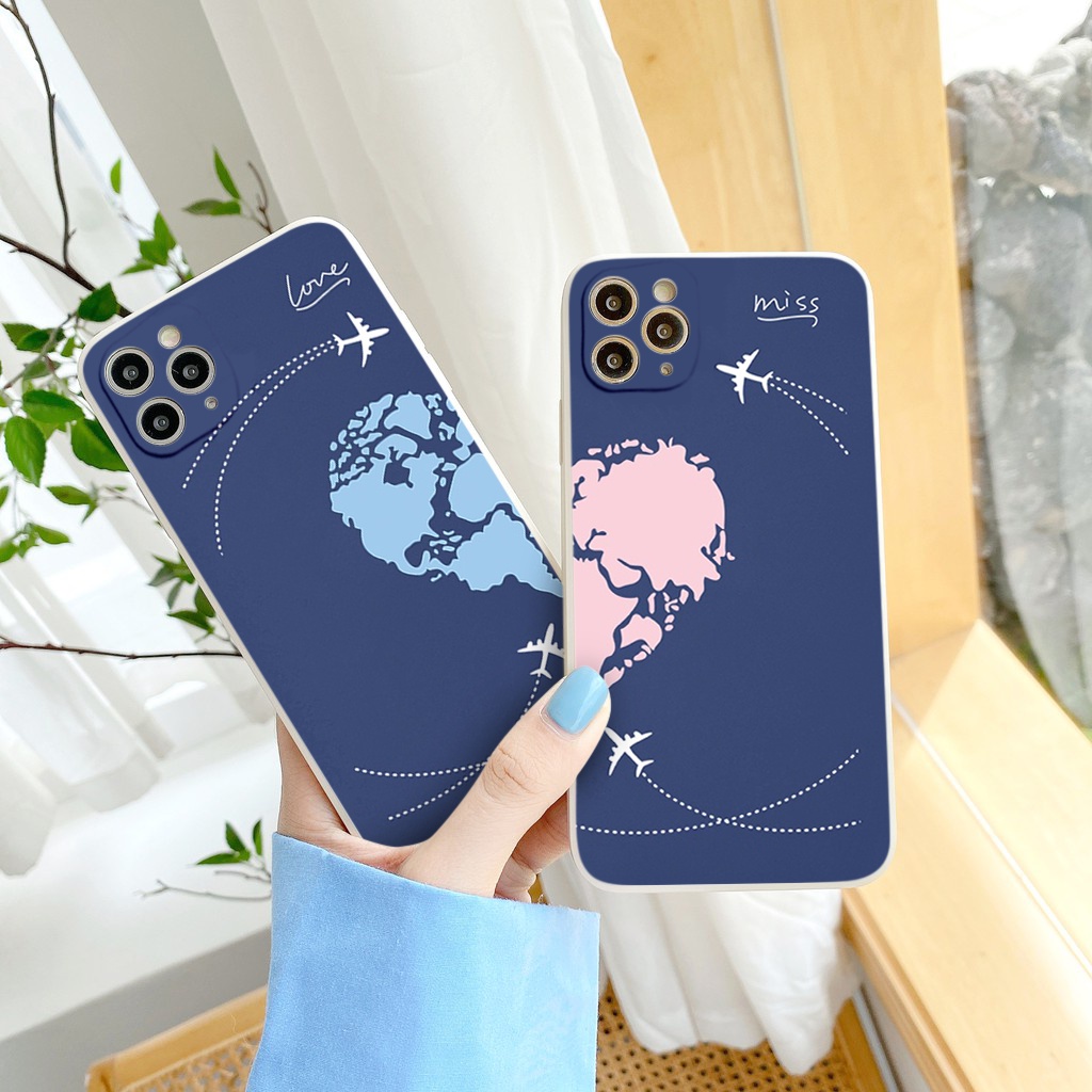 Ốp lưng iphone couple love and miss độc đáo viền vuông ốp iphone 14/14pro/12/11/13/promax/x/xsmax/7/8/plus/se2020