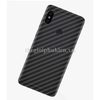 Miếng dán vân carbon, các bon mặt lưng cho Xiaomi Redmi Note 6 Pro
