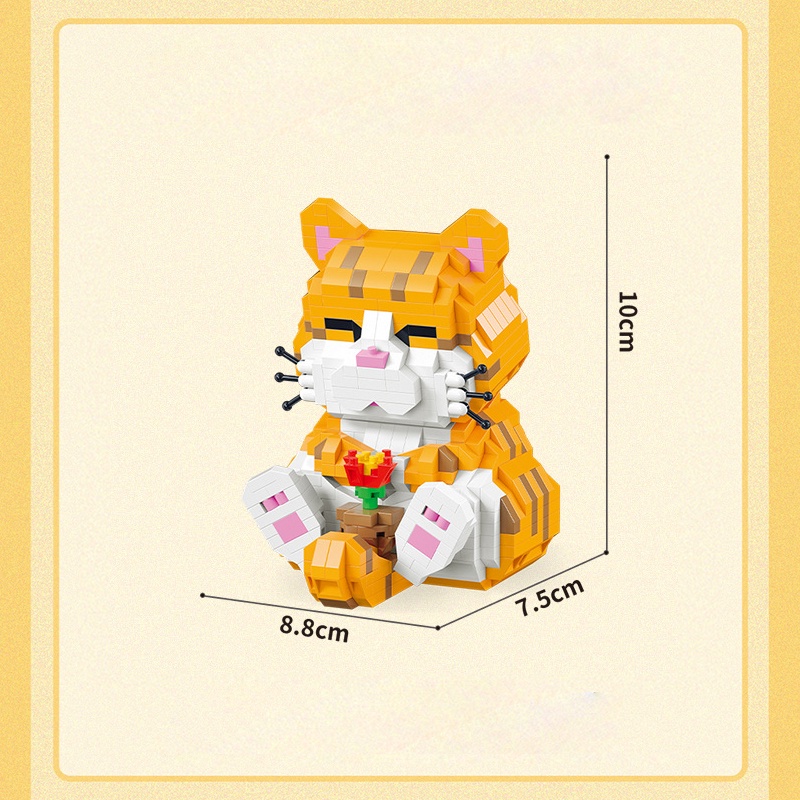 Bộ đồ chơi lắp ráp SLUBAN hình chó Corgi/ Husky/ mèo đáng yêu làm quà tặng