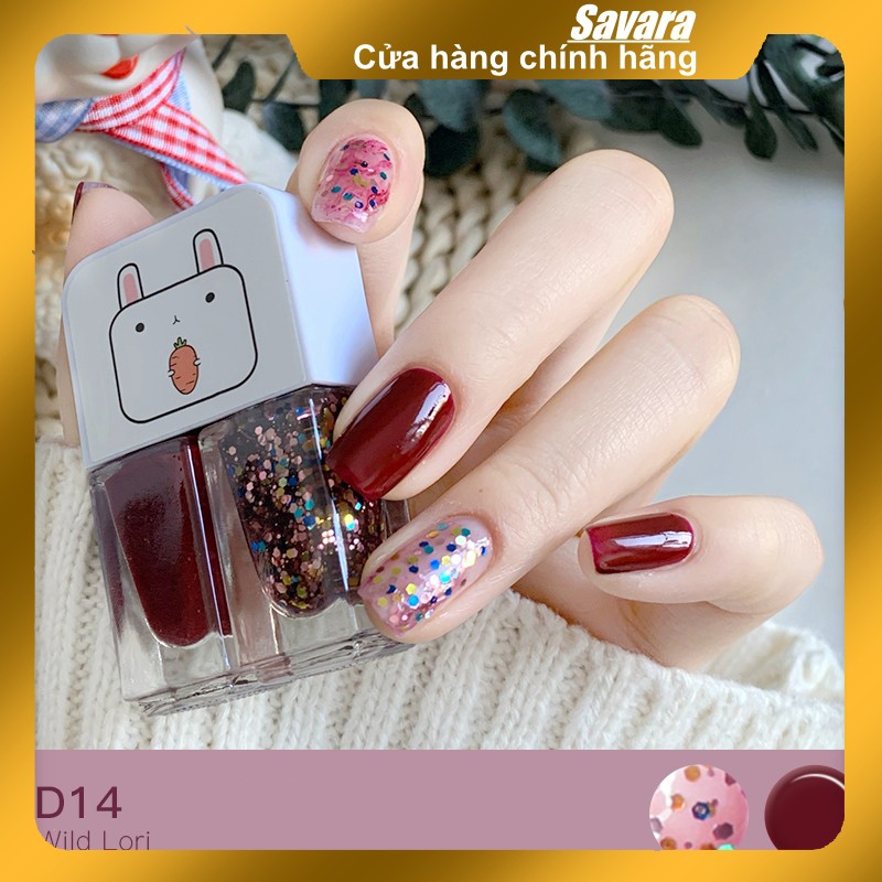 sơn móng  2 in 1 MaxFine D14