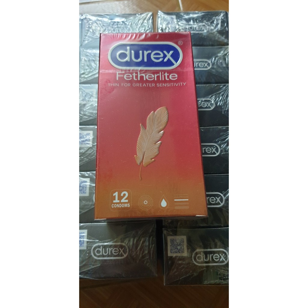 [ Miễn phí vận chuyển] Bao cao su Durex Fetherlite 12 bao ( che tên sản phẩm khi giao hàng)