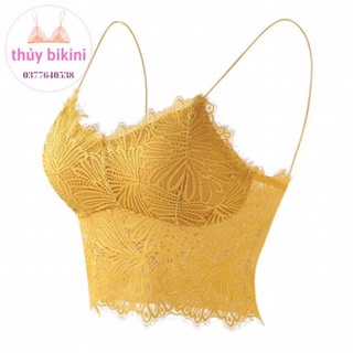 Áo bra ren hoa lá dáng lửng sexy