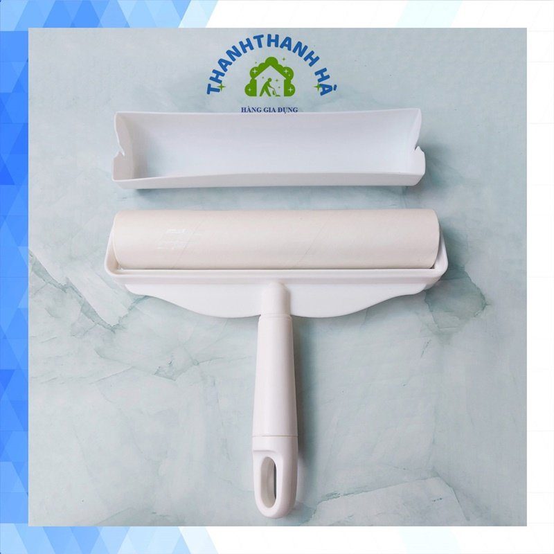 Cây Lăn Bụi Cán Dài Làm Sạch Quần Áo, Sàn Nhà, Ga Giường, Lông Chó Mèo - Độ Dài Tùy Chỉnh - Lõi Lăn 24cm