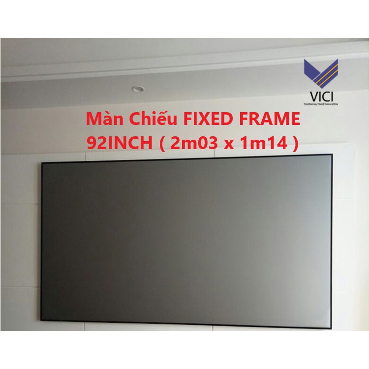 Màn Chiếu Xem Phim Fixed Frame 92inch (2m03 x 1m14) Màu Xám, Chính Hãng Dalite