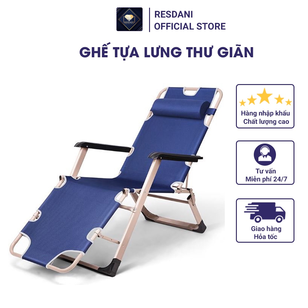 Ghế Xếp Gấp Thư Giãn Ngủ Trưa Văn Phòng Resdani A175MX