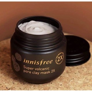 CHÍNH HÃNG NỘI ĐỊA HÀN - Mặt nạ đất sét Innisfree Super Volcanic Pore Clay Mask 2x