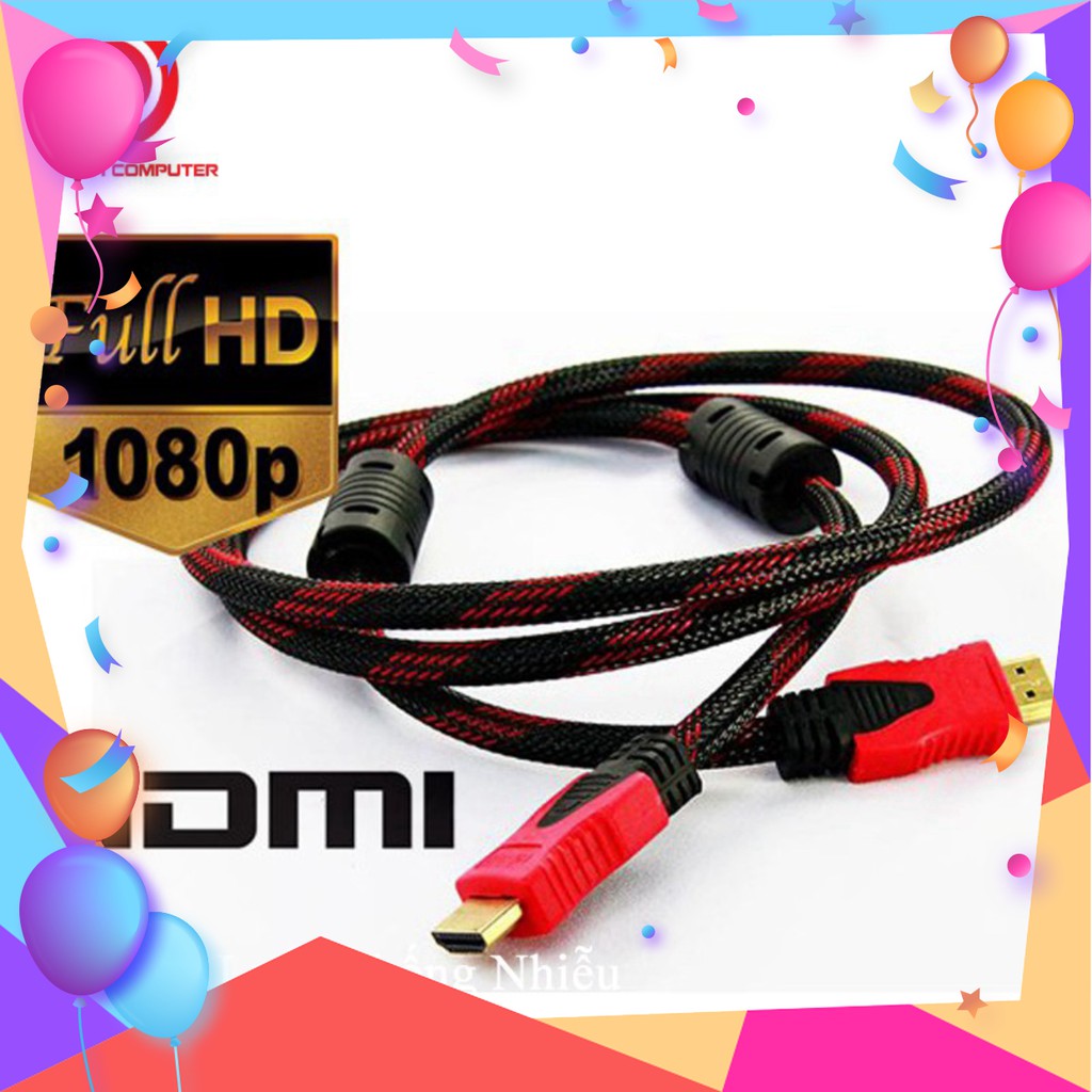 Cáp HDMI dài 1.5m chất liệu dây bọc lưới chống nhiễu