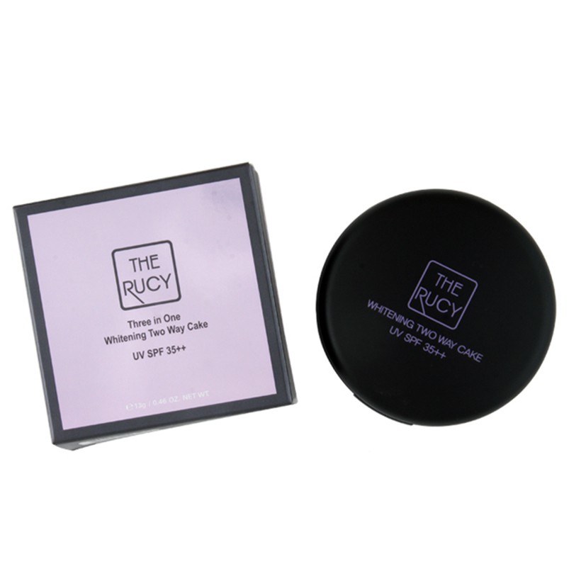 Bộ sản phẩm phấn nén The Rucy 13g &amp; son Symplisity Silver The Rucy màu 1 3.5g