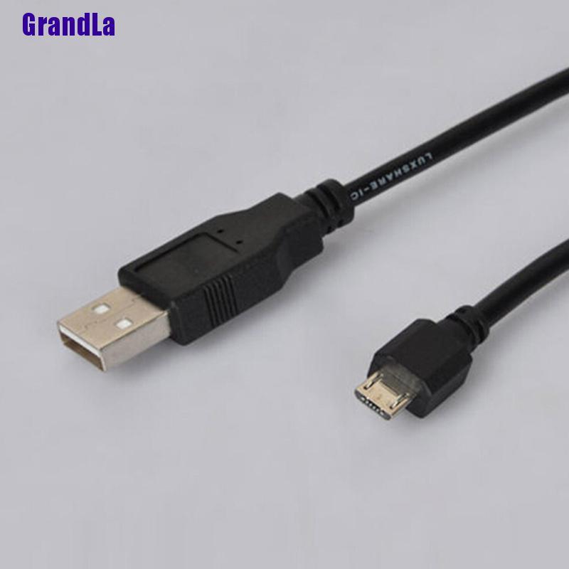 Đen Dây Cáp Sạc Micro Usb Cho Tay Cầm Chơi Game Playstation 4 Ps4