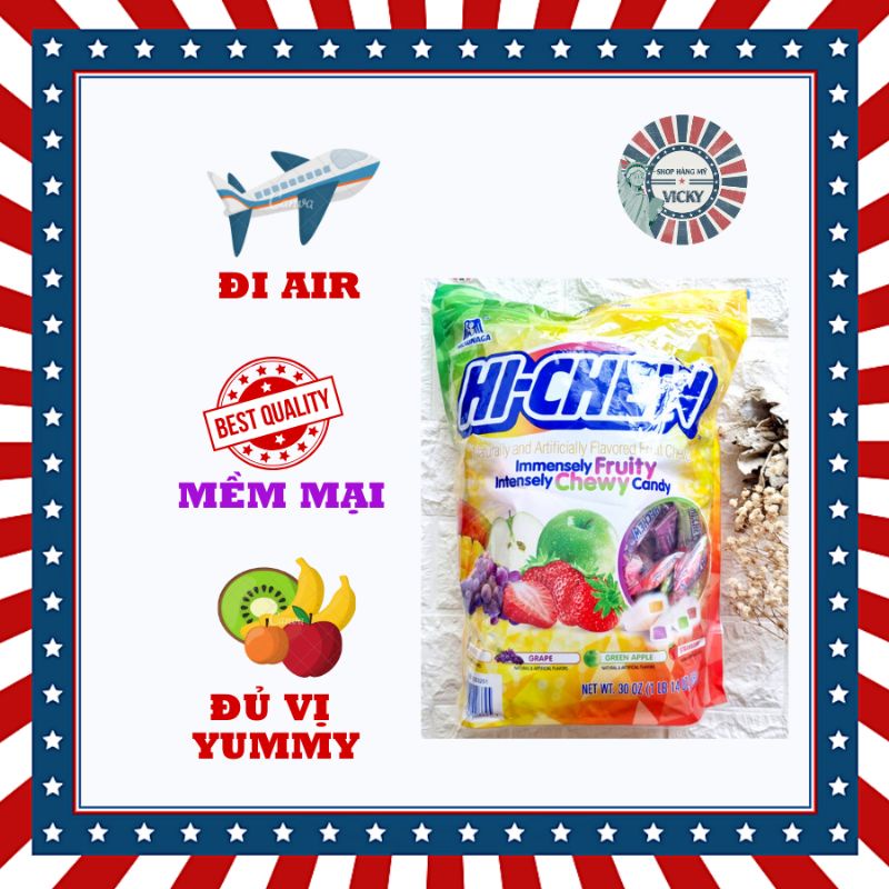KẸO TRÁI CÂY HI-CHEW MORINAGA NATURALLY AND ARTIFICIAL FLAVORED FRUIT CHEWS của Mỹ