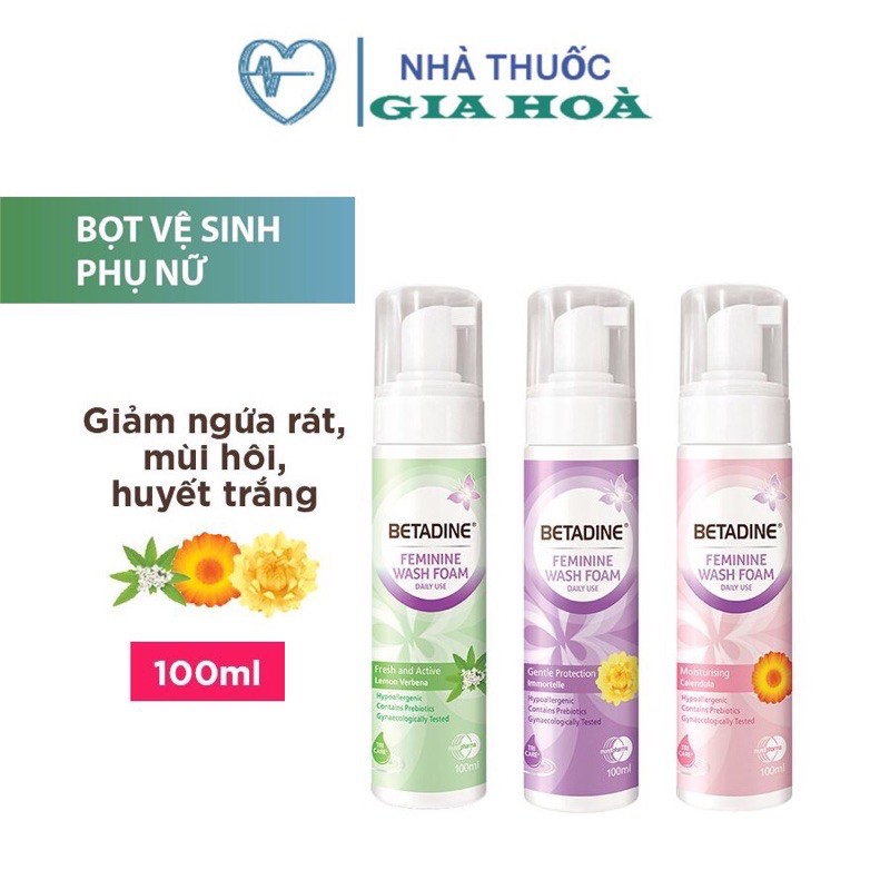 Bọt rửa phụ khoa Betadine 100ml