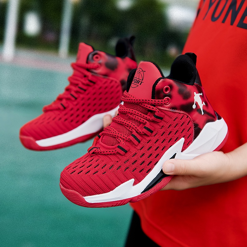 Giày Thể Thao Chơi Bóng Rổ Thoáng Khí Thoải Mái Cho Bé