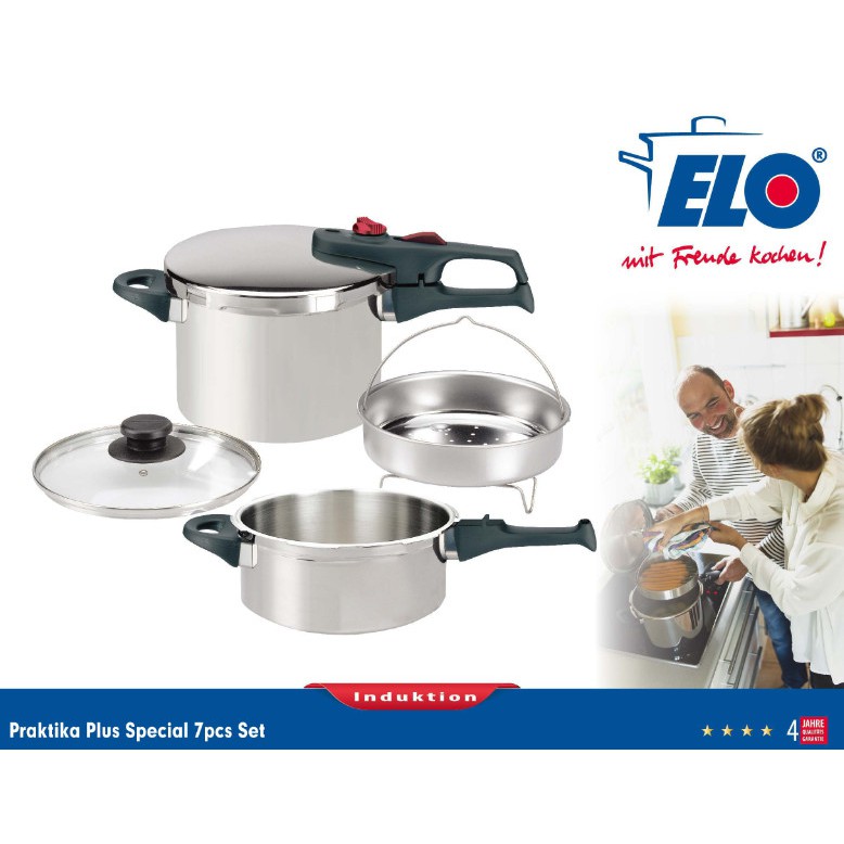 Bộ nồi áp suất ELO Praktika Plus XL 3L/6L