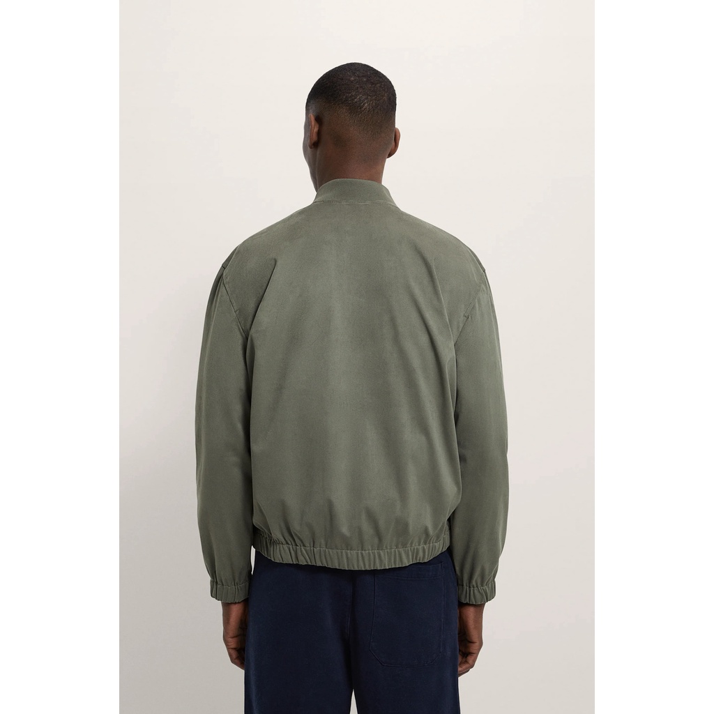 Áo Khoác Da Lộn Hai Màu