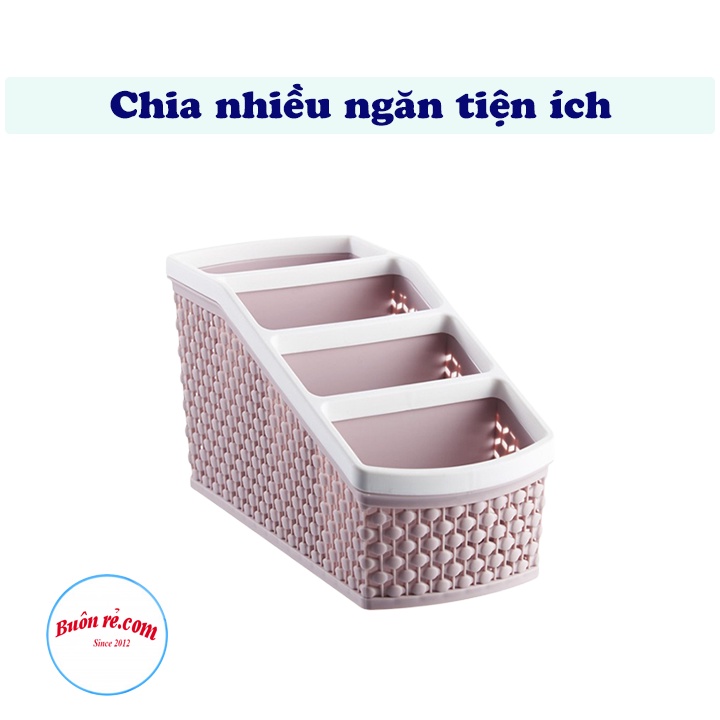 Khay nhựa tiện ích 4 ngăn VIỆT NHẬT PLASTIC  - khay đựng bút, đồ dùng học tập 01228 Buôn Rẻ