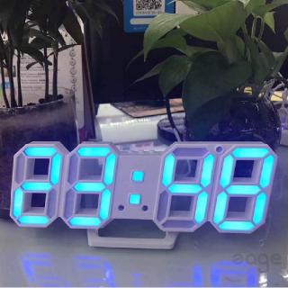 Đồng hồ treo tường đèn Led 3D thiết kế độc đáo sáng tạo đa năng kèm dây cáp điện