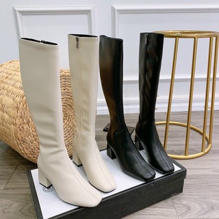 Bốt da mờ siêu mềm hàng quảng châu cc fullbox