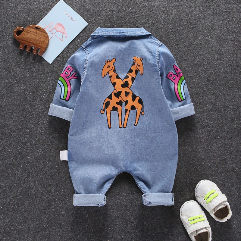 Bộ Bodysuit Jean Hình Hưu Cao Cổ | BigBuy360 - bigbuy360.vn