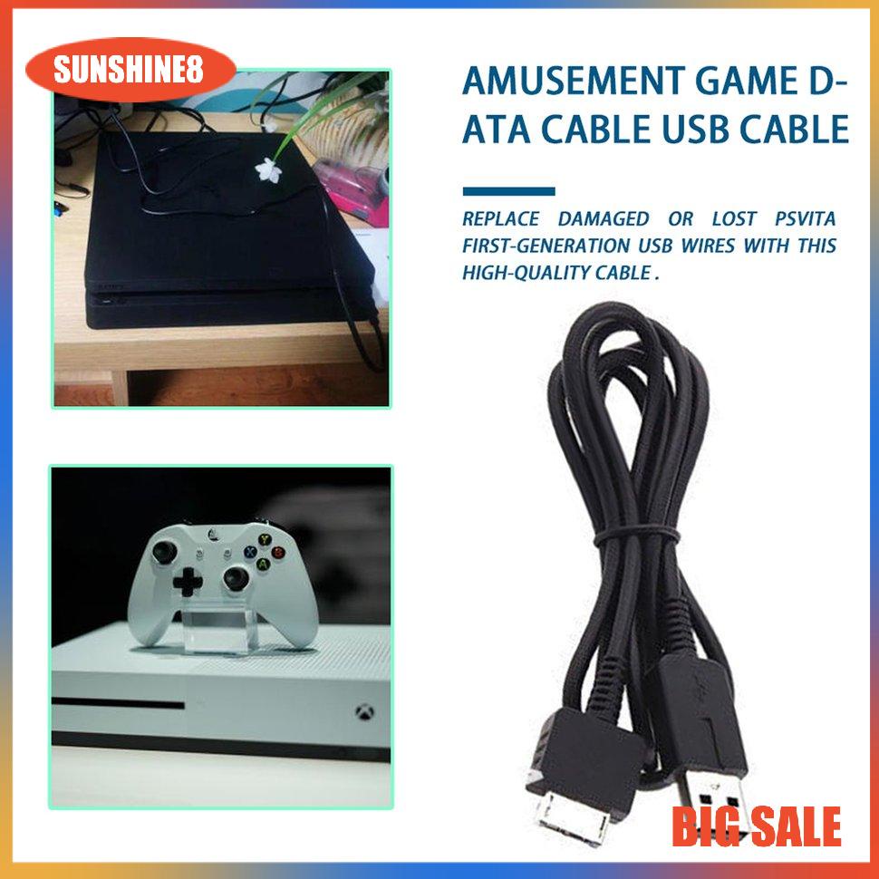 【SUN】2 in 1 USB Charging Lead Charger Cable for Sony Playstation PS Vita