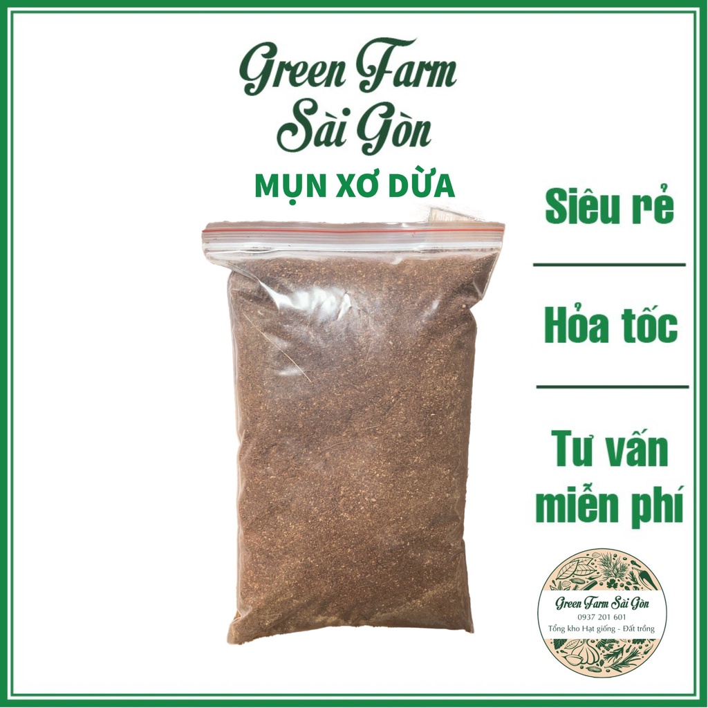Mụn xơ dừa đã qua xử lý- giá thể trồng cây 1kg