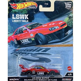 Hobby Store xe mô hình Hot Wheels Premium LB-E R34 SUPER SILHOUETTE NISSAN SKYLINE