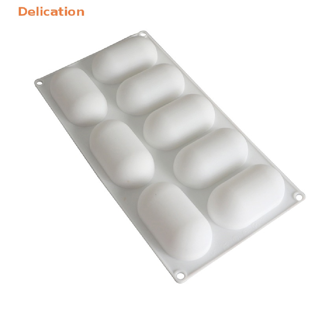 Khuôn Silicone Làm Bánh 8 Ngăn Hình Oval Tiện Dụng