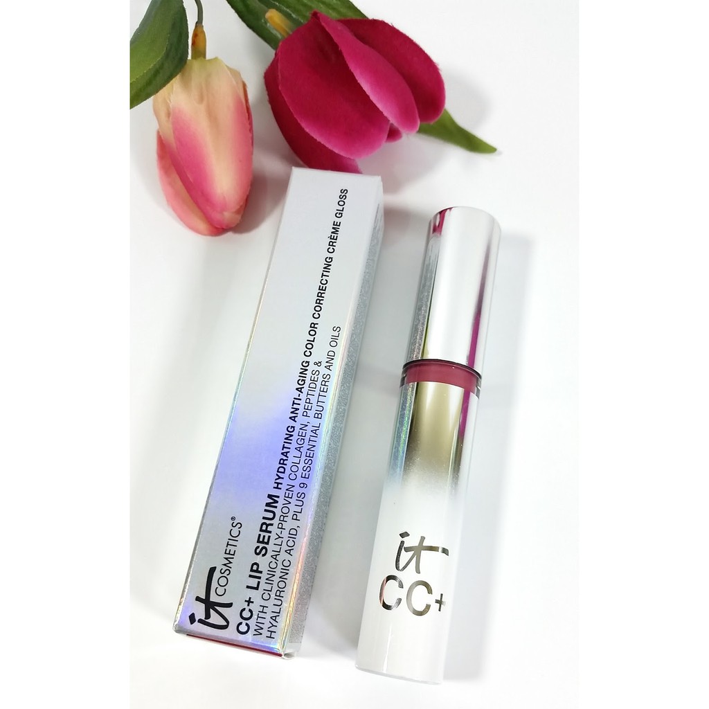 It Cosmetics- Son Bóng- CC+ Lip Serum Hydrating Anti Aging Color Correcting Creme Gloss 3,4ml