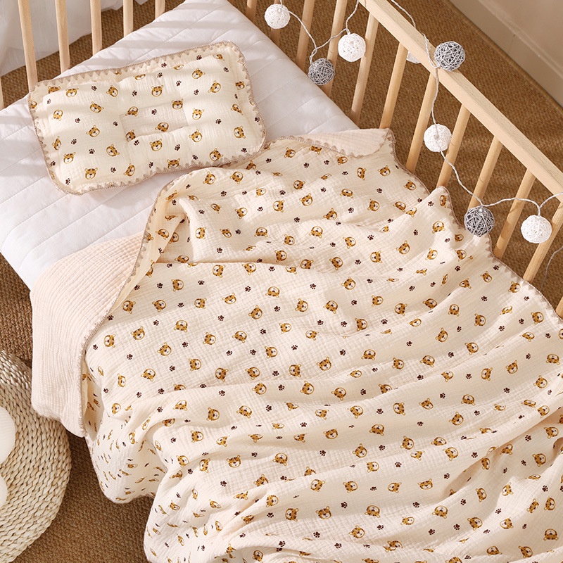 Chăn xô hè, chăn hè cho bé MỊN KIDS, chất vải mềm mịn thoáng mát không lo bé bị nóng