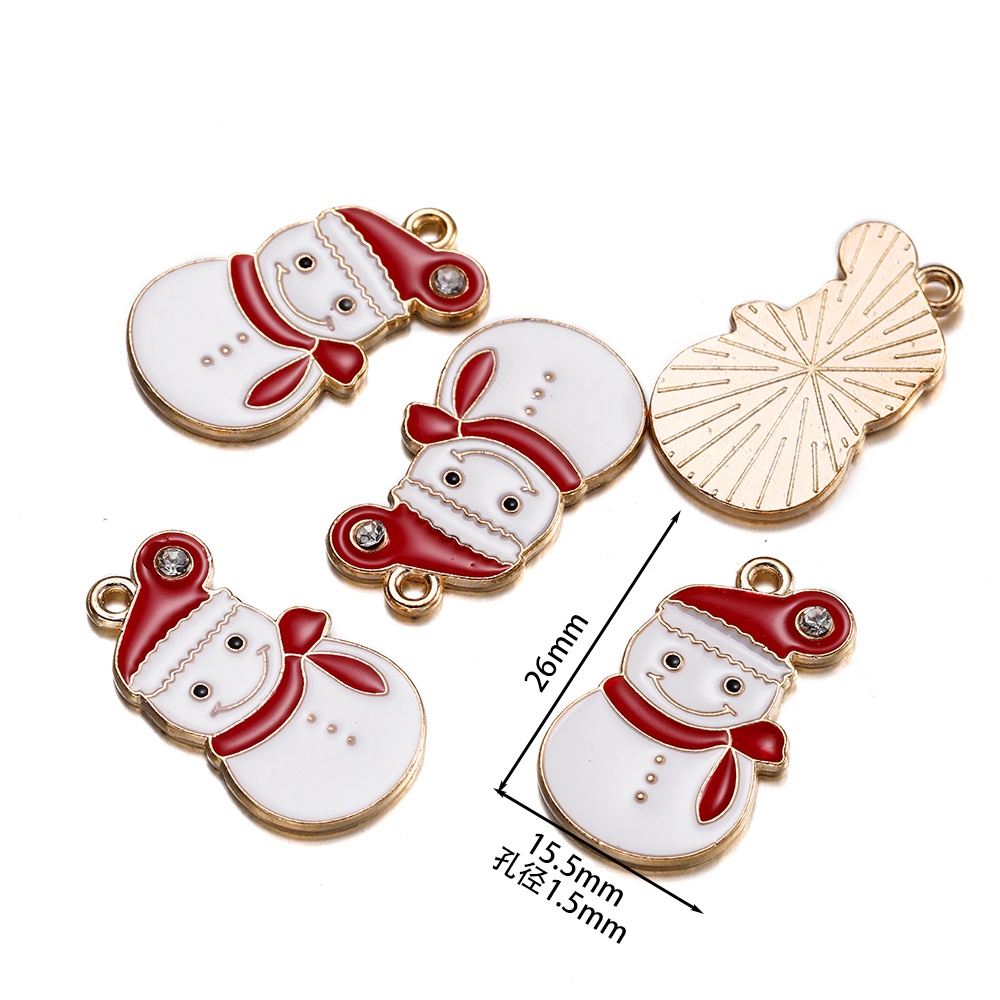 Set 20 Phụ Kiện Trang Trí Giáng Sinh Bằng Hợp Kim Xinh Xắn