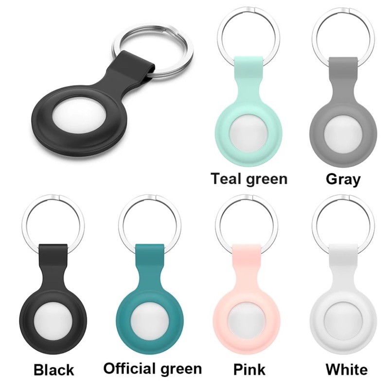 Dây Đeo Case AirTag Silicone Key Ring - Móc Khoá Bảo Vệ Airtag