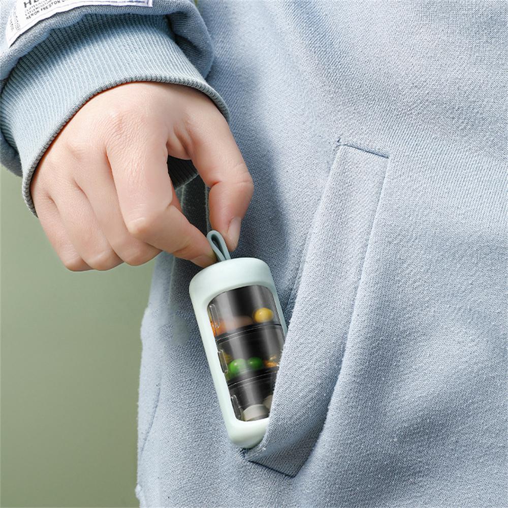 Hộp Đựng Thuốc Mini Có Móc Treo Tiện Lợi Ốp